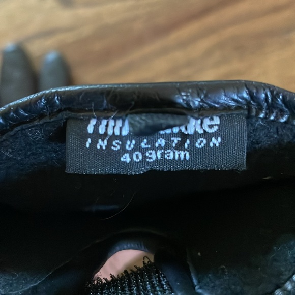 Thinsulate 40 Gram Leather Driving Gloves Size Medium - Picture 4 of 4